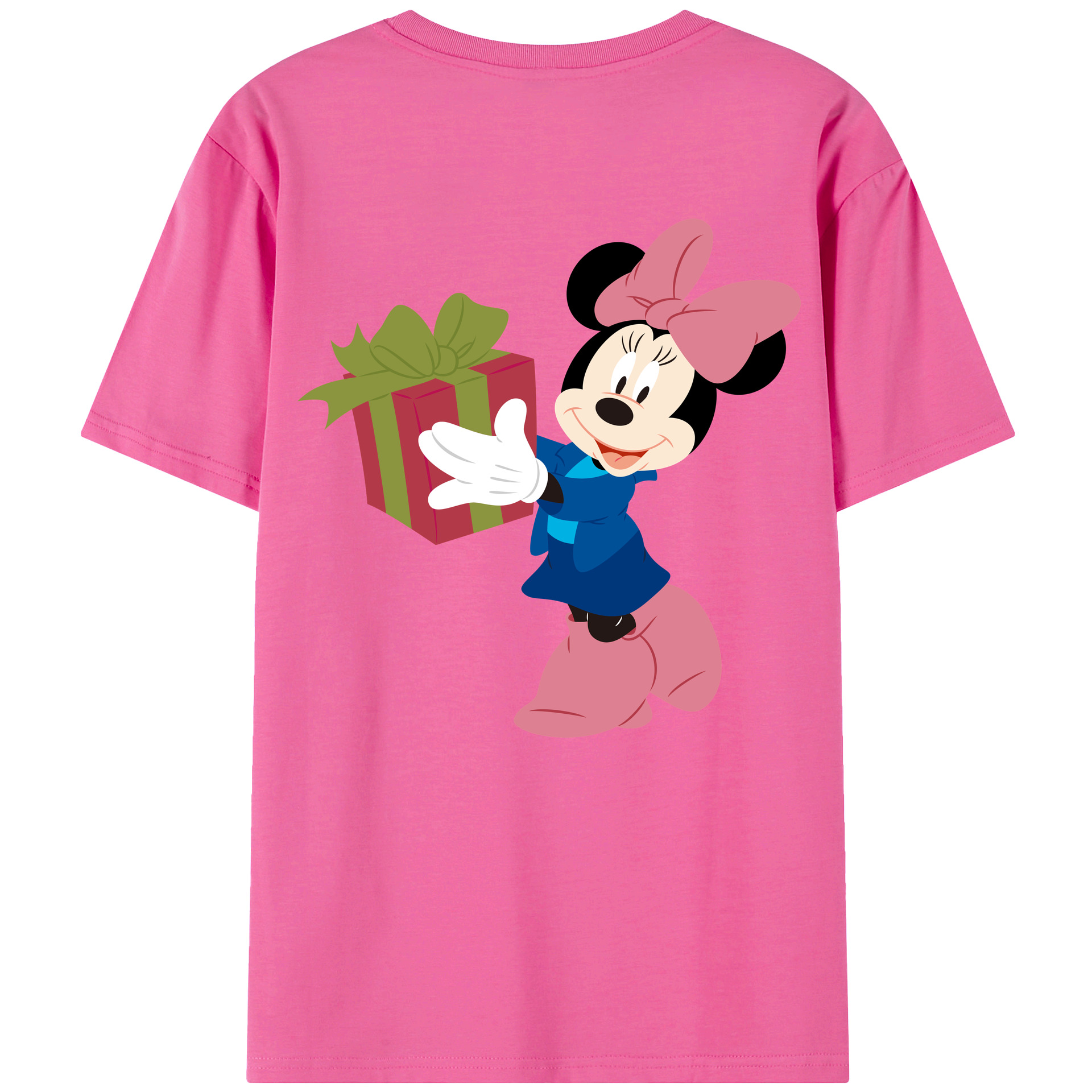（画像用） ミッキーマウス Mickey Mouse レディース半袖Tシャツ(バックプリント)